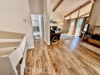 872 Sierra Vista Drive Twin Peaks, CA 92391 - Photo 6 of 37 a view of a living room and hardwood floor