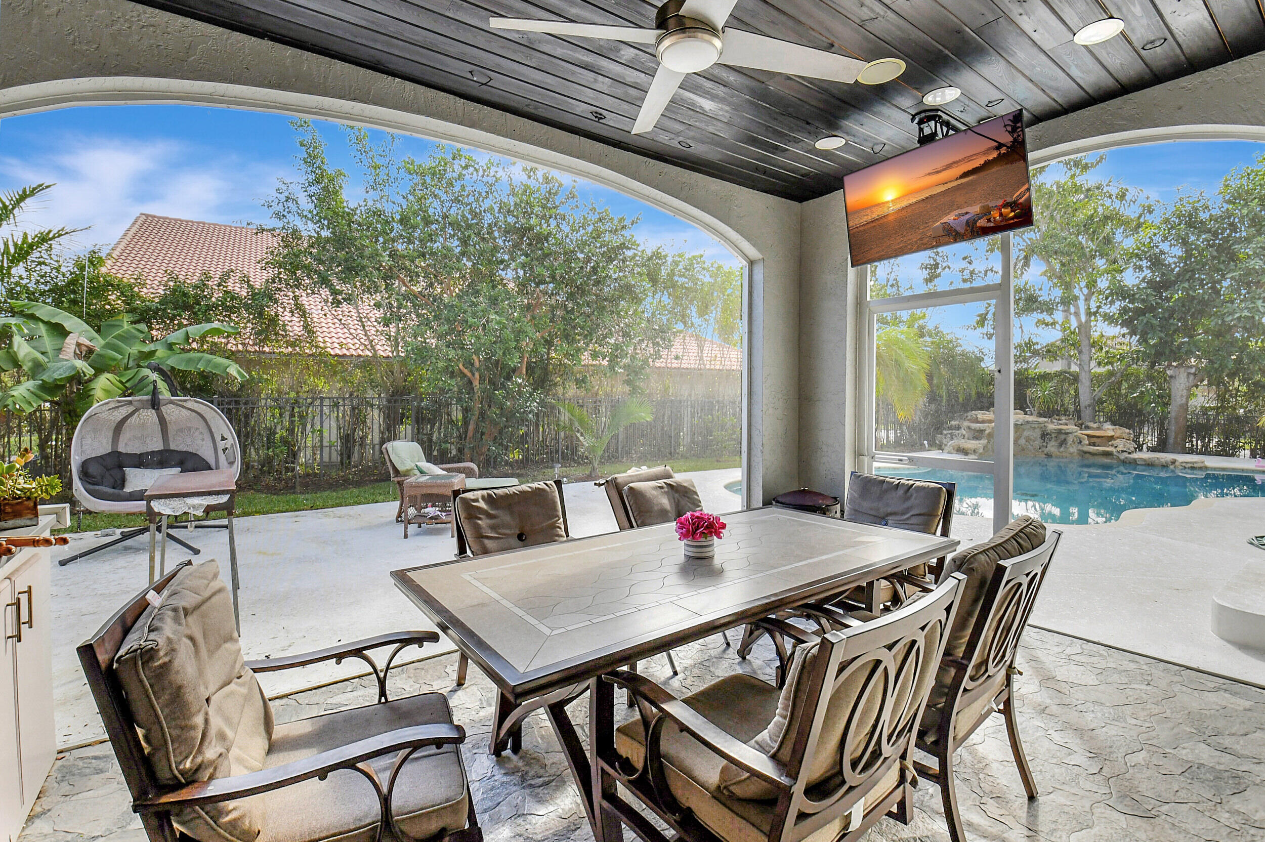 19615 Dinner Key Drive Boca Raton, FL 33498 - Photo 20 of 57 Covered & Screened in Patio