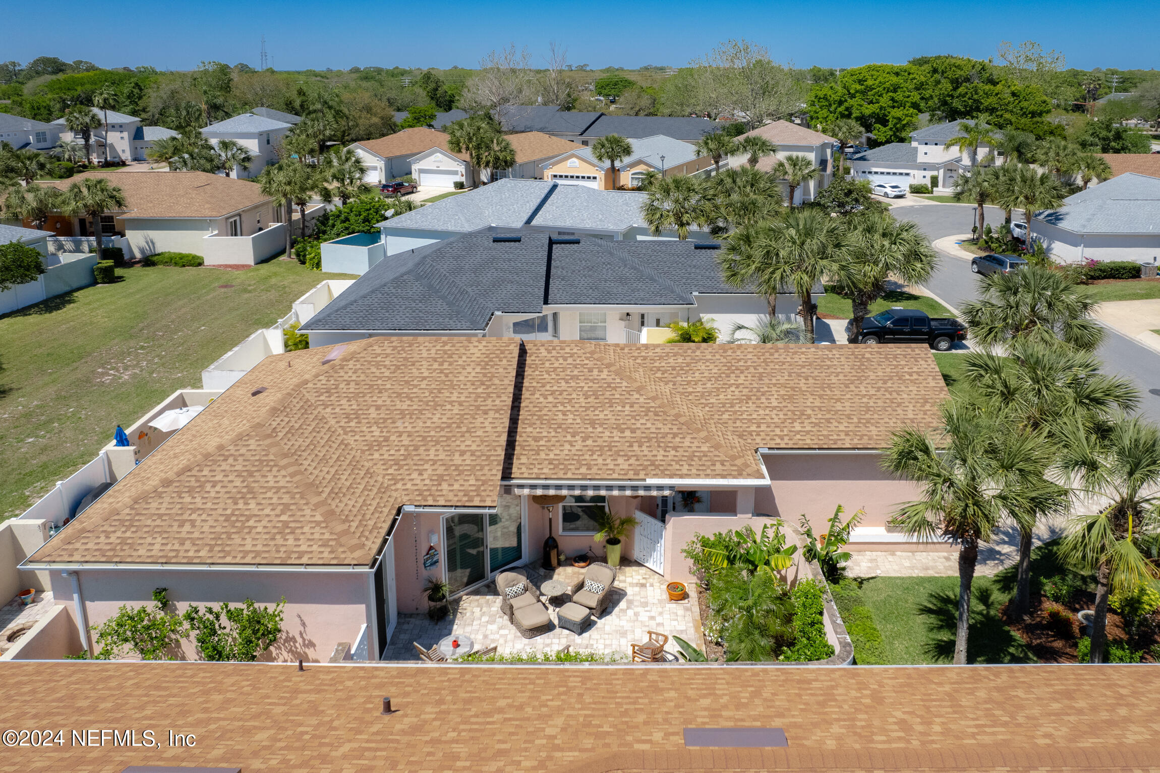 113 Cedar Ridge Circle St. Augustine, FL 32080 - Photo 46 of 58 an aerial view of a house with a yard