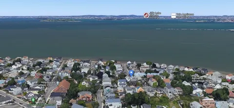 a view of lake and mountain