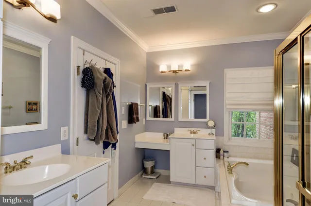 a bathroom with a sink double vanity