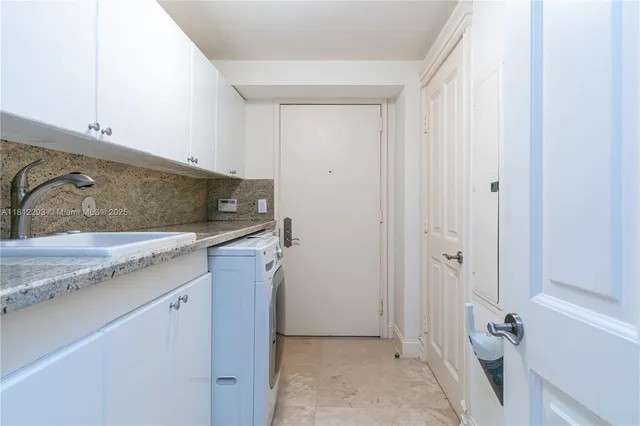 a view of a flower garden in a yard