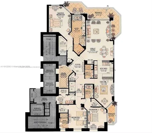 a view of a chairs and table in the patio