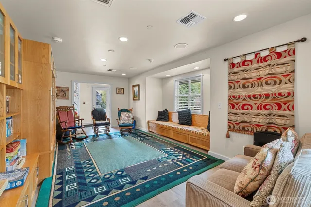 a view of city and mountain