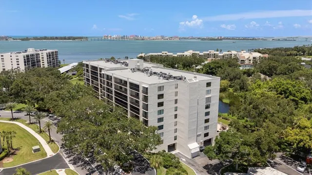 a view of a city with tall buildings