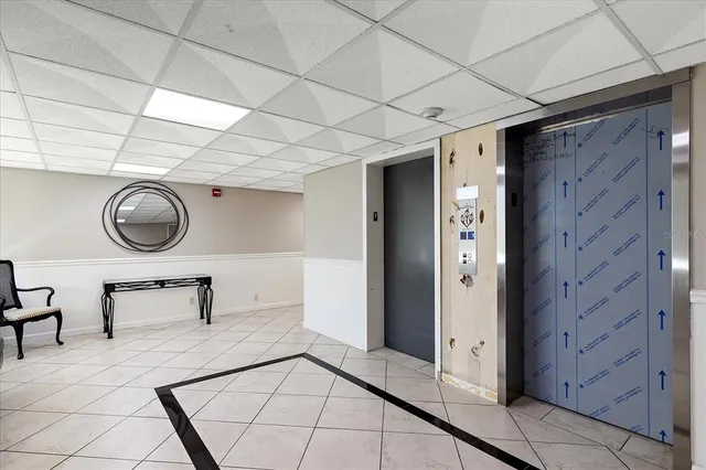 a view of a hall with interior of the house
