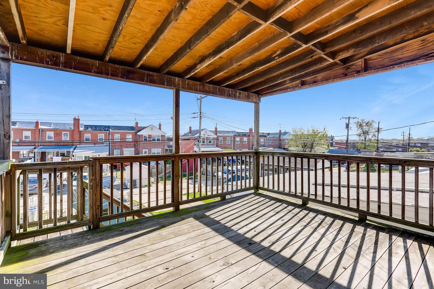7530 Westfield Road Baltimore, MD 21222 - Photo 25 of 30 a view of a balcony with wooden floor