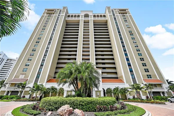 a front view of a building