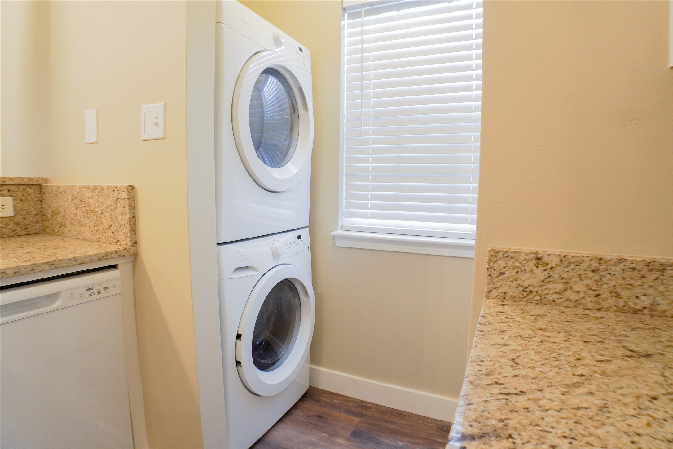 2401 Sycamore Avenue, Unit B2 Huntsville, TX 77340 - Photo 9 of 17 a utility room with dryer and washer