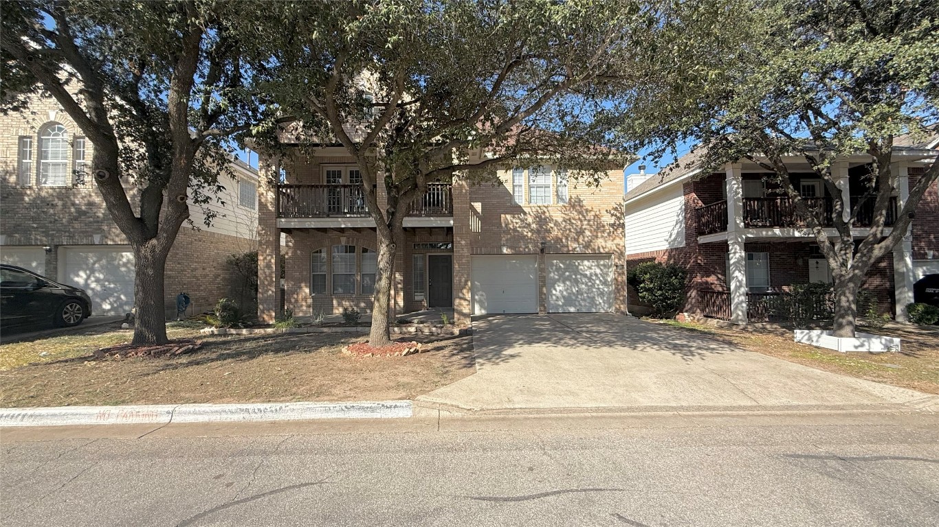 a view of road with trees