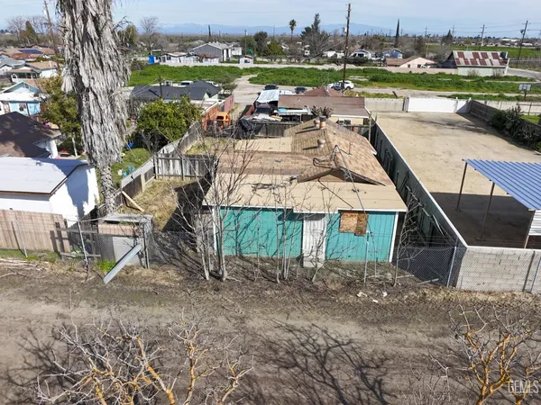 an outdoor space with seating area
