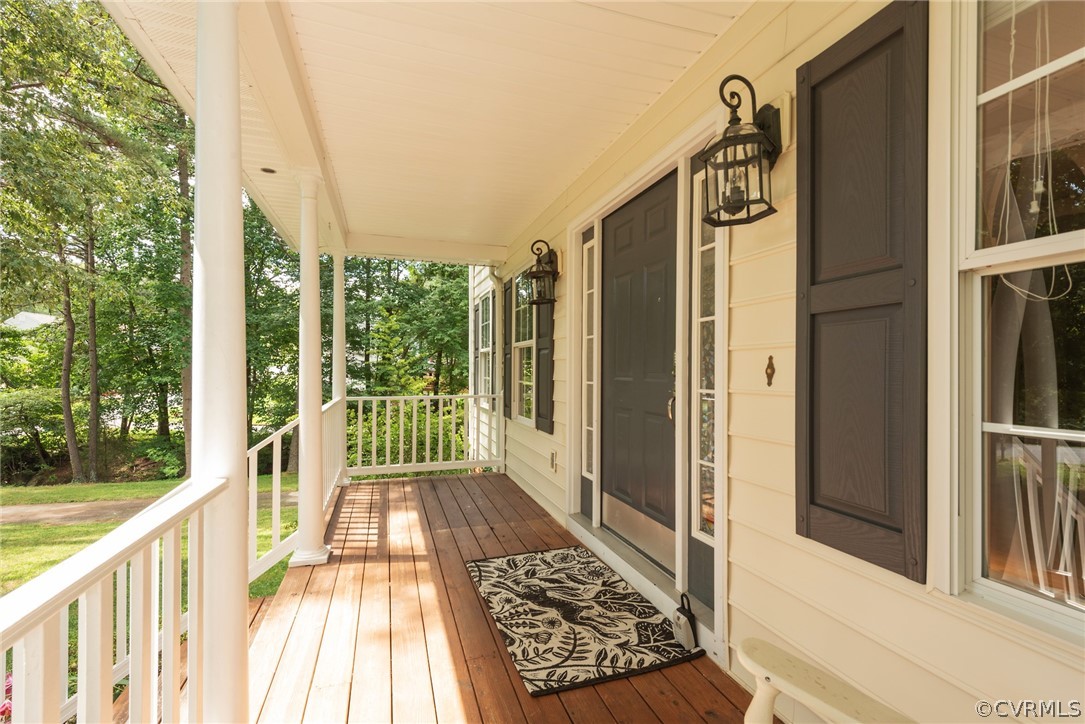3206 Ludgate Road Chester, VA 23831 - Photo 11 of 45 a view of balcony with wooden floor