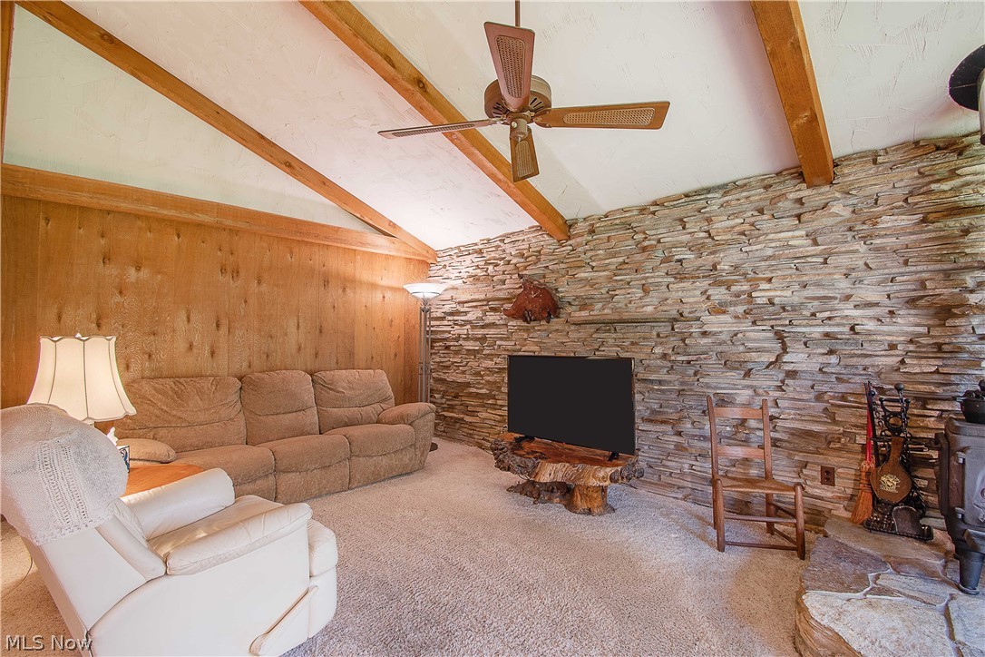 2128 Pressler Road Akron, OH 44312 - Photo 19 of 35 Attractive stone accent wall (family room)