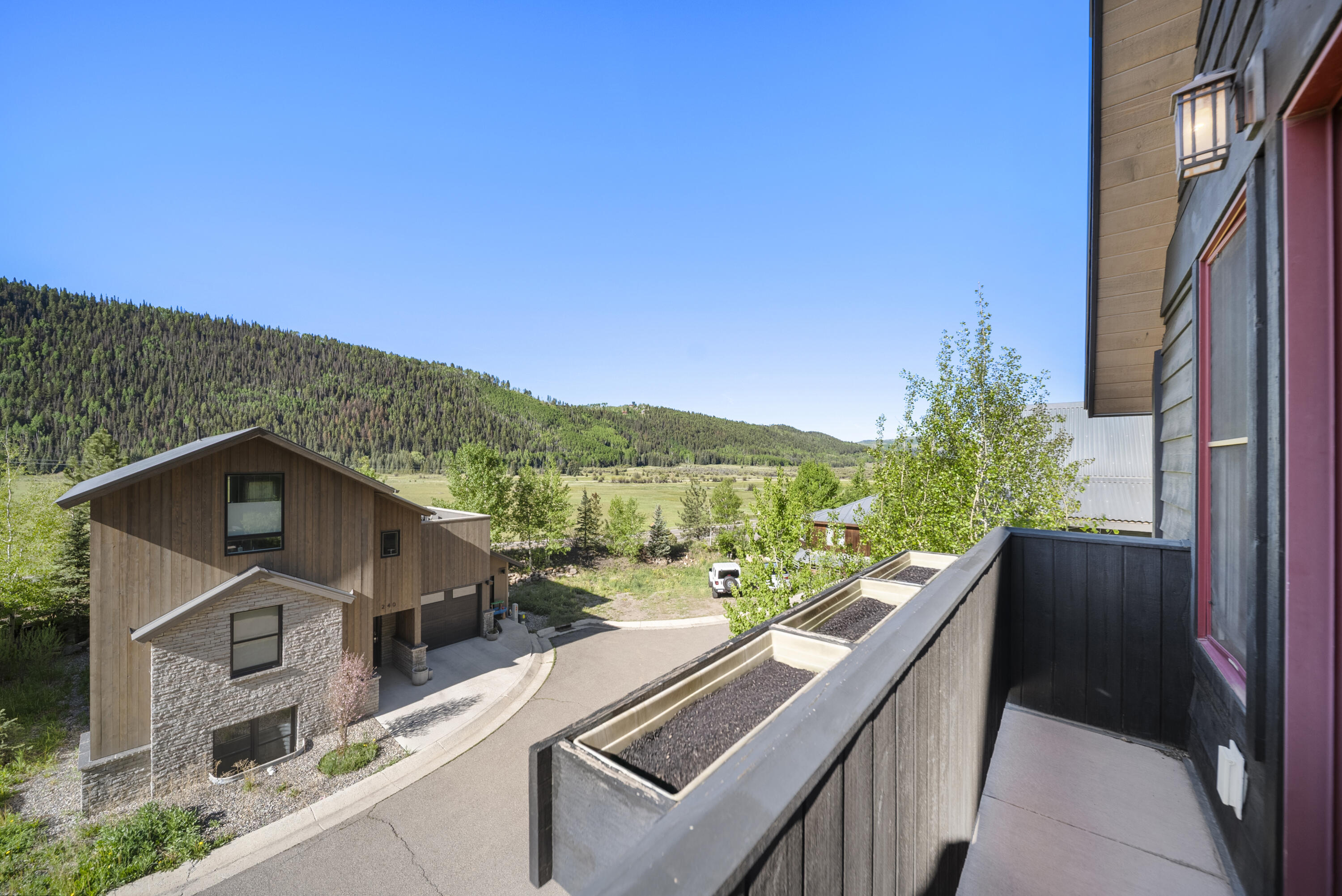 245 South Sunset Ridge Drive Telluride, CO 81435 - Photo 11 of 26 a view of balcony with furniture and city view