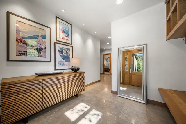 a spacious bathroom with a bathtub and a shower