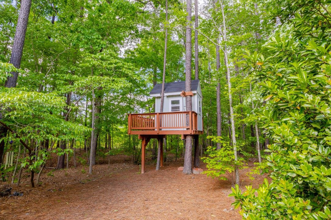 7402 Leapale Lane Durham, NC 27713 - Photo 35 of 41 a view of a chairs in a backyard