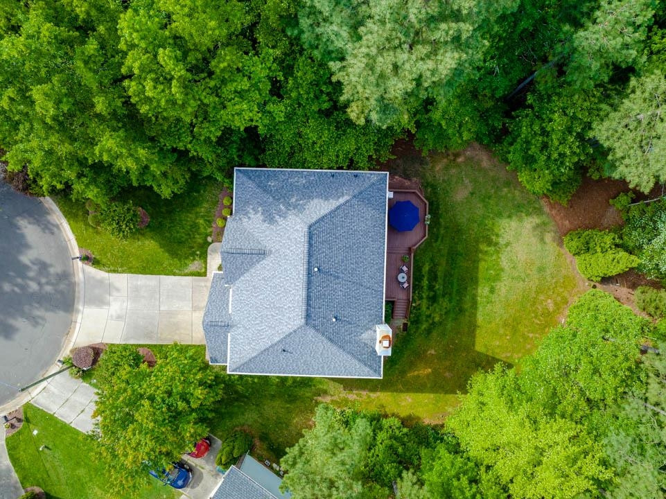 7402 Leapale Lane Durham, NC 27713 - Photo 38 of 41 an aerial view of a house