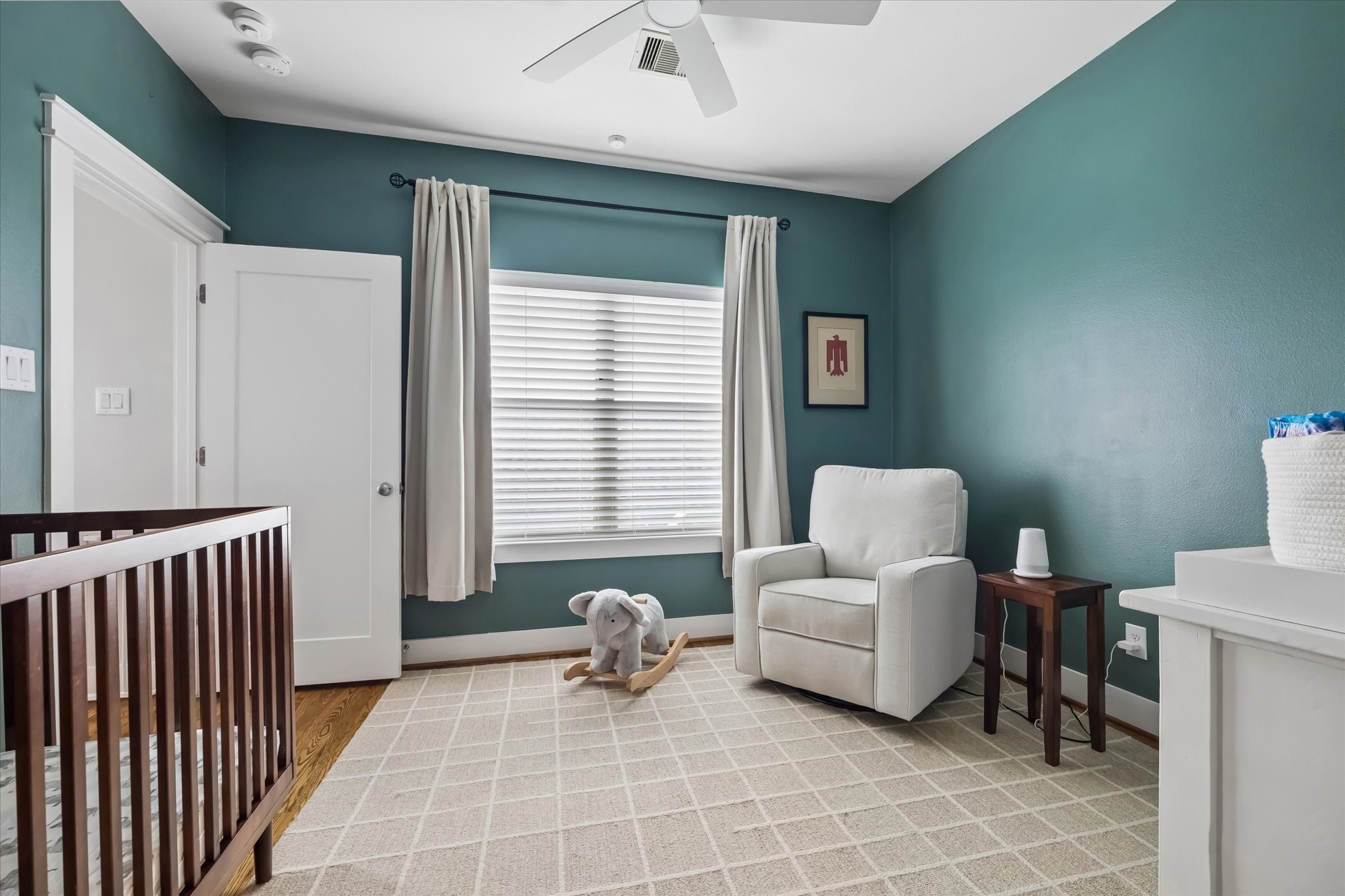 2503 Nicholson Street Houston, TX 77008 - Photo 13 of 22 Secondary bedroom on third floor currently used as a nursery.