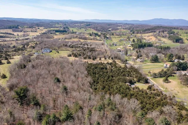 a view of city and mountain
