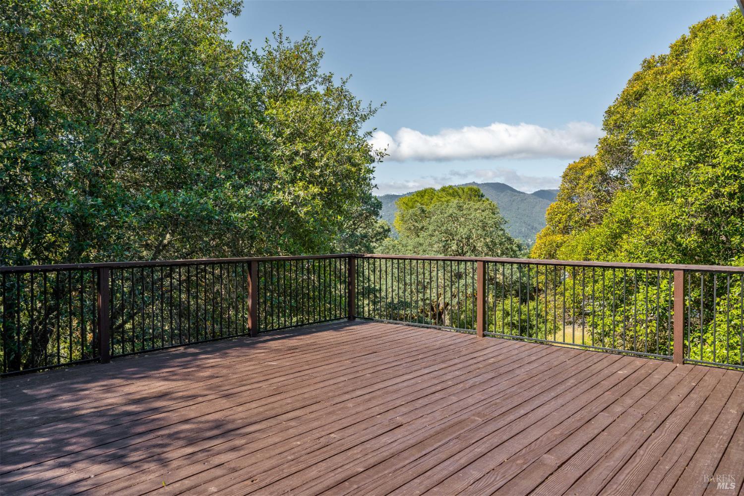888 Watson Road Ukiah, CA 95482 - Photo 30 of 39 a view of balcony with wooden floor and fence