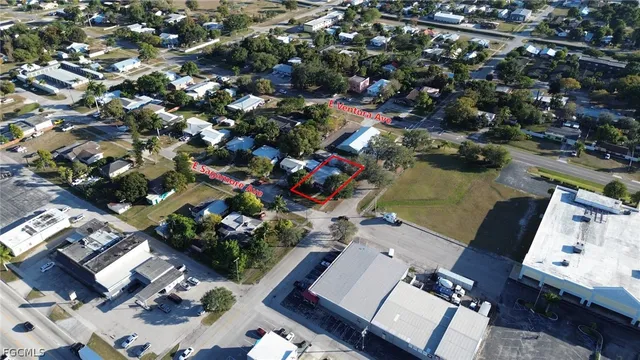 an aerial view of a city