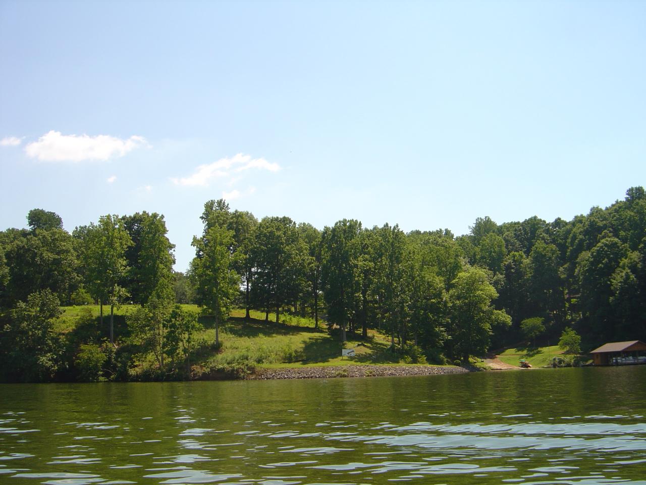 View of the lot from the lake