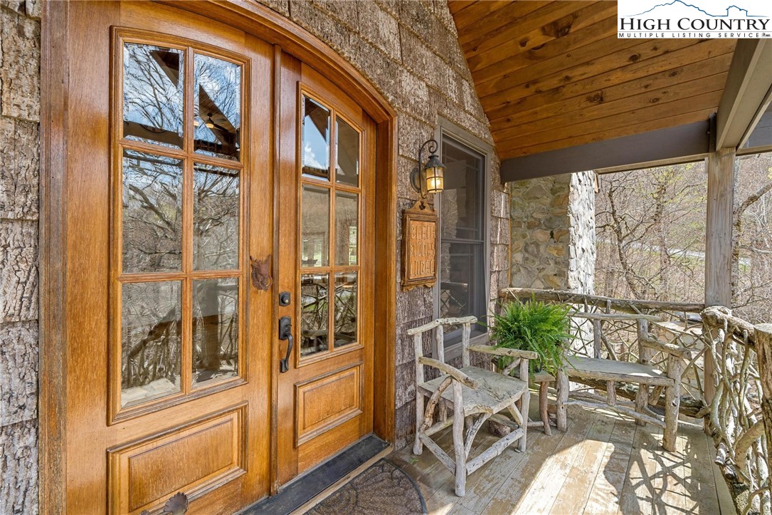 140 Spruce Hollow Road Beech Mountain, NC 28604 - Photo 21 of 50 a view of balcony with furniture