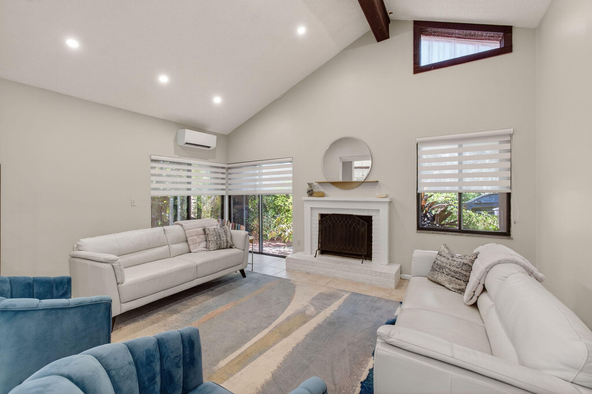 7745 Stanway Place Boca Raton, FL 33433 - Photo 14 of 90 a living room with furniture and a fireplace