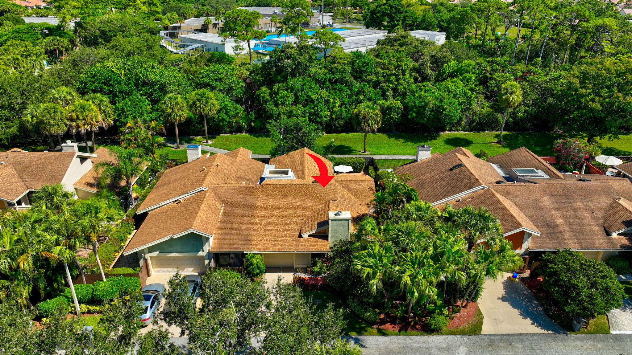 7745 Stanway Place Boca Raton, FL 33433 - Photo 70 of 90 an aerial view of residential house with outdoor space and trees all around