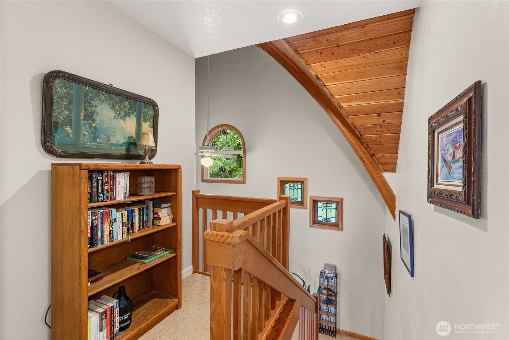 1508 Bloomhardt Road Raymond, WA 98577 - Photo 23 of 40 a view of a hallway with wooden floor and windows