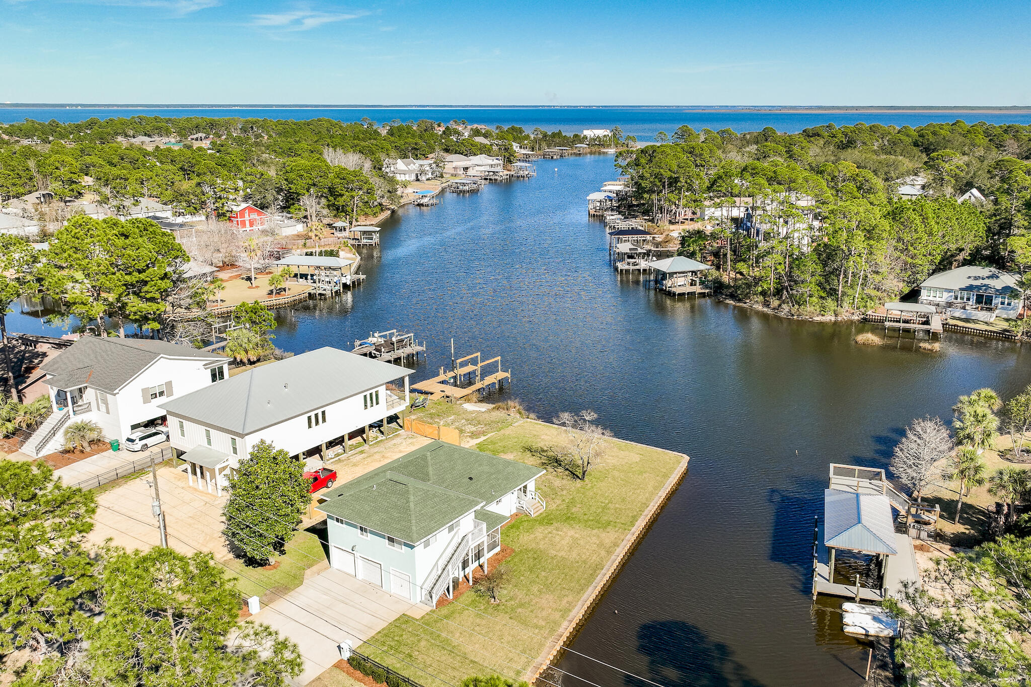 292 West Harborview Road Santa Rosa Beach, FL 32459 - Photo 39 of 43 an aerial view of a house with a ocean view