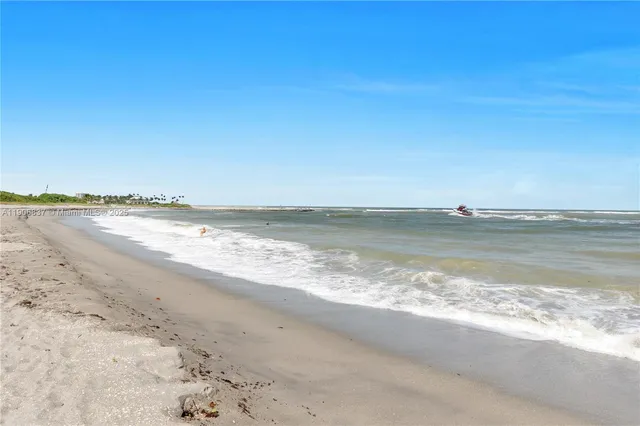a view of an ocean and beach