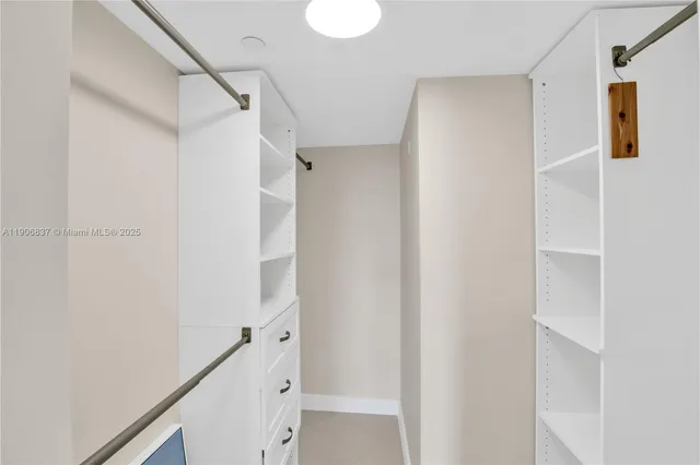 a view of walk in closet