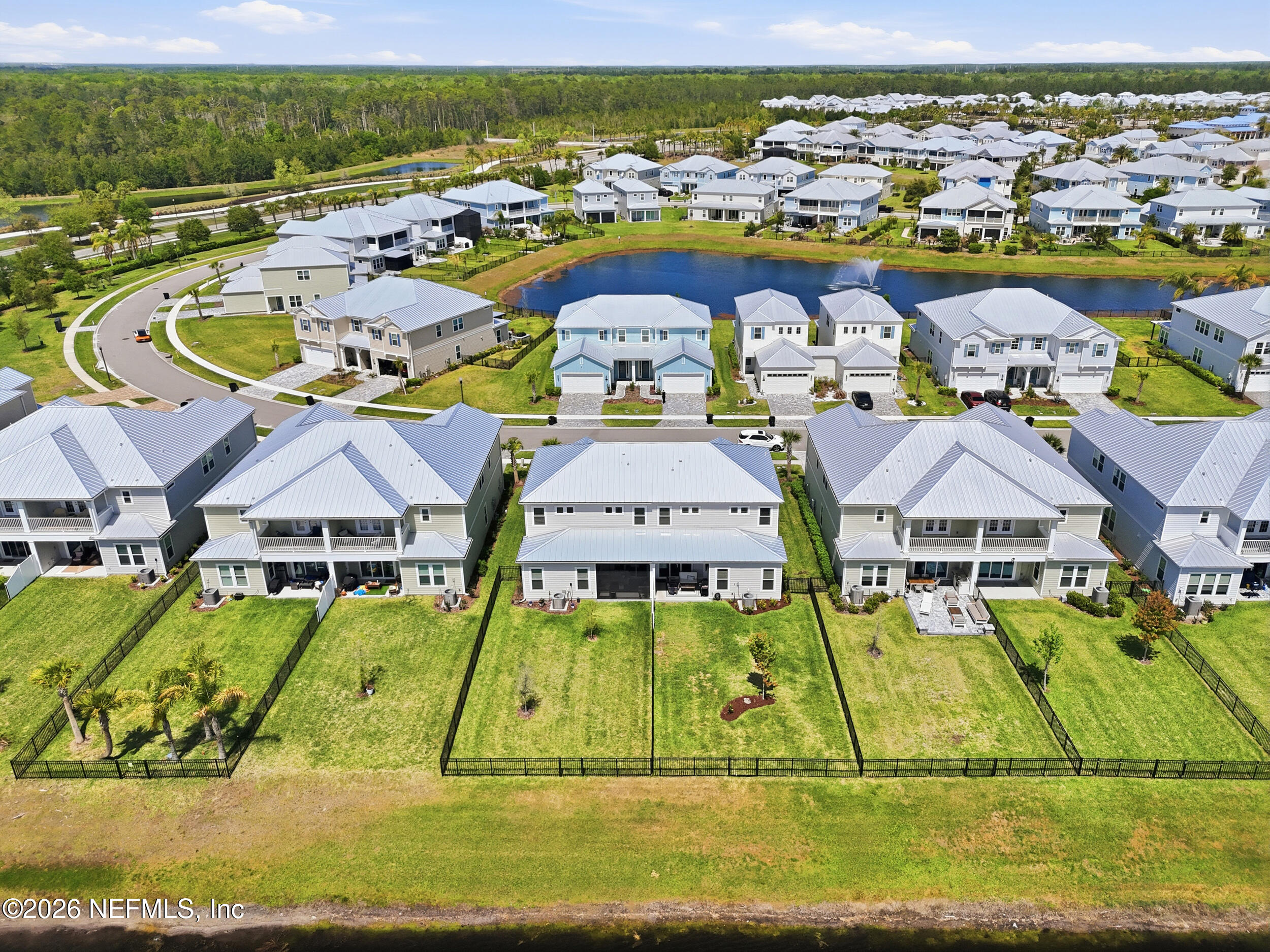 439 Rum Runner Way St. Johns, FL 32259 - Photo 62 of 82 an aerial view of residential houses with outdoor space