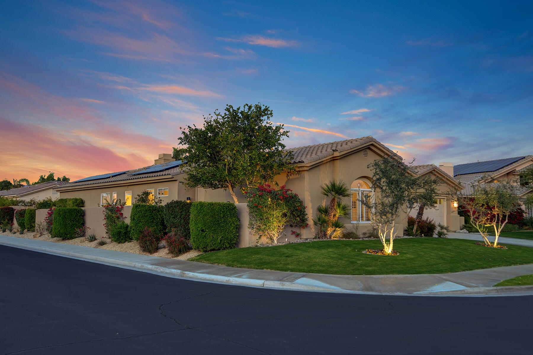 26 Scarborough Way Rancho Mirage, CA 92270 - Photo 62 of 65 CORNER LOT NIGHT MLS