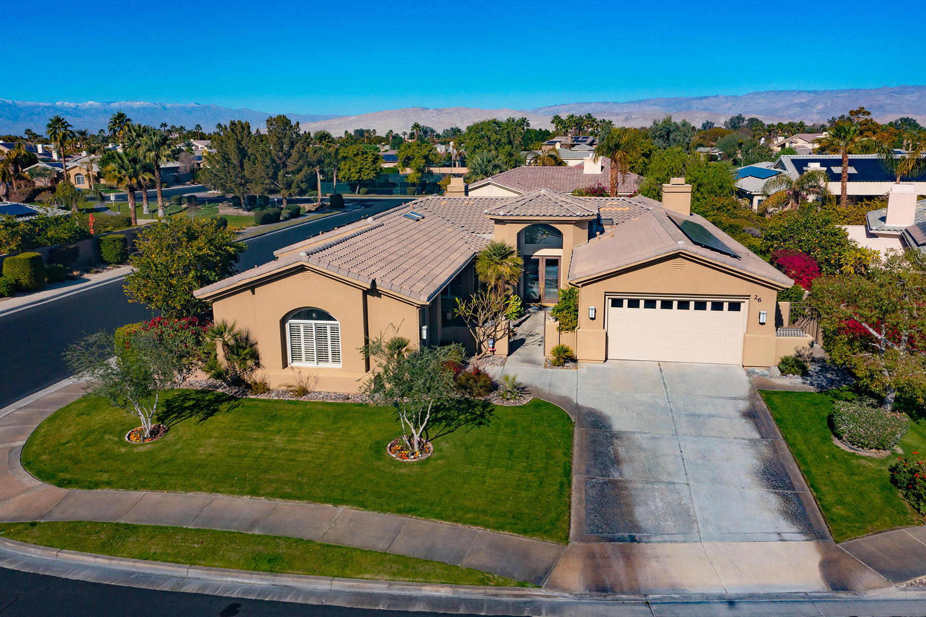 26 Scarborough Way Rancho Mirage, CA 92270 - Photo 64 of 65 DRONE FRONT MLS