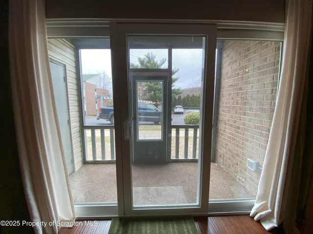 a view of backyard from window