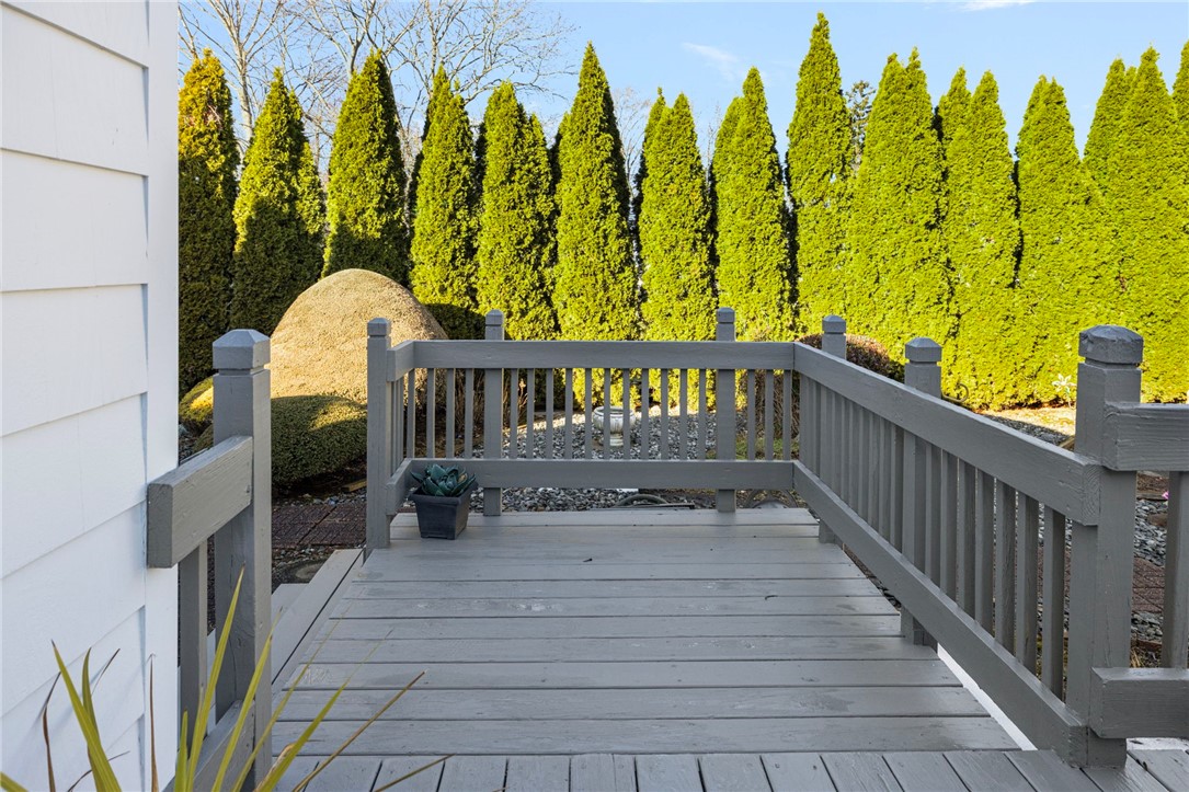 39 Holiday Avenue Warwick, RI 02888 - Photo 28 of 35 Mature arborvitae provide a nice, natural screen.