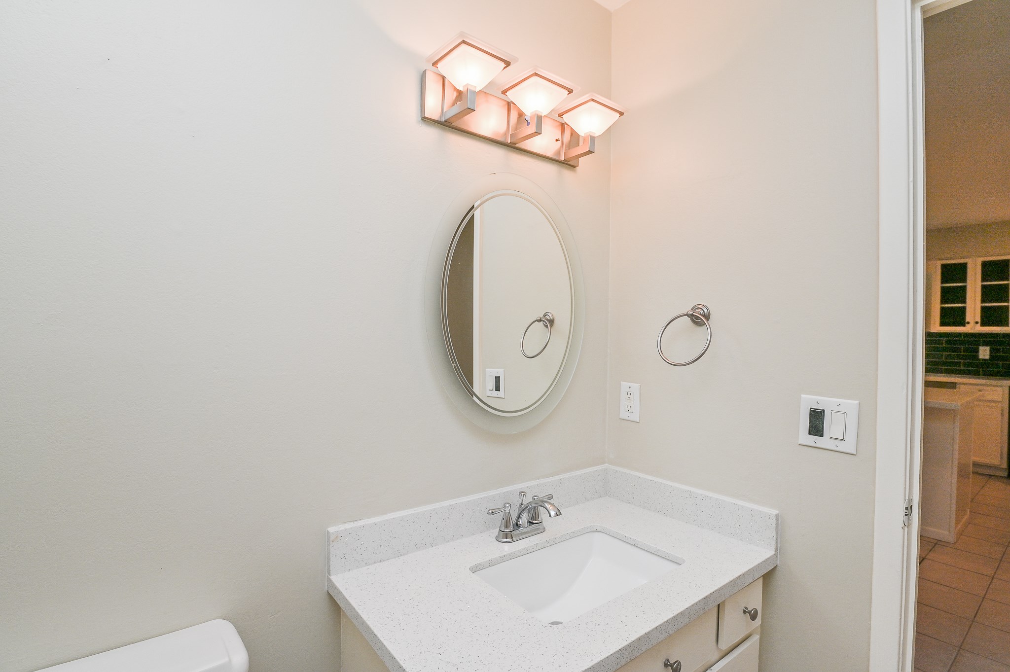 1619 Prairie Mark Lane Houston, TX 77077 - Photo 25 of 25 a bathroom with a sink and a mirror