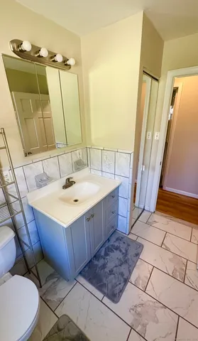 a living room with a couch and a coffee table