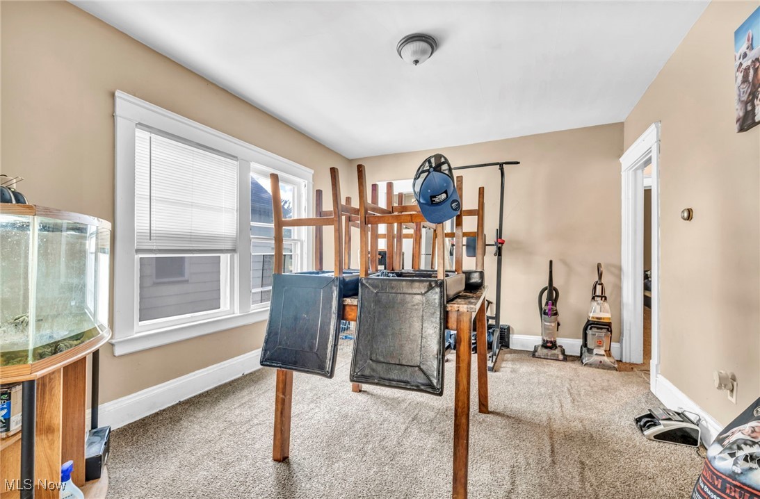 872 Rondel Road Cleveland, OH 44110 - Photo 8 of 25 Workout room featuring carpet floors