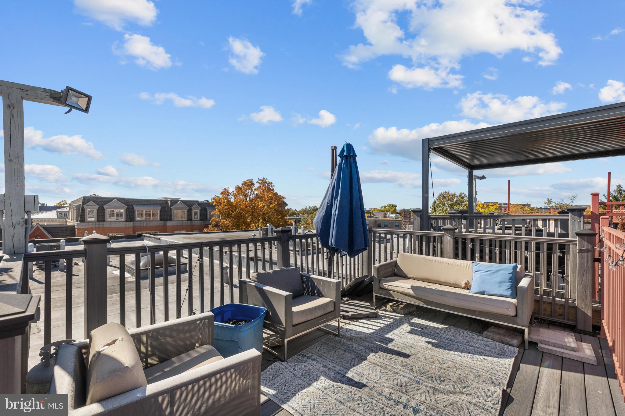 151 V Street Northwest, Unit 4 Washington, DC 20001 - Photo 45 of 49 a view of a balcony with furniture