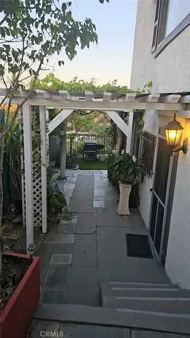 a view of a small yard