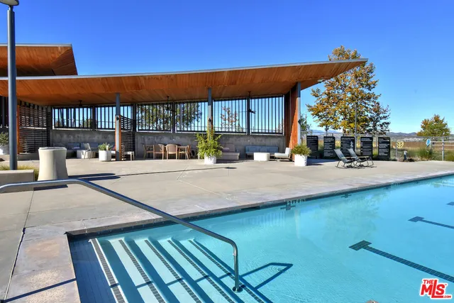 a view of an outdoor seating area