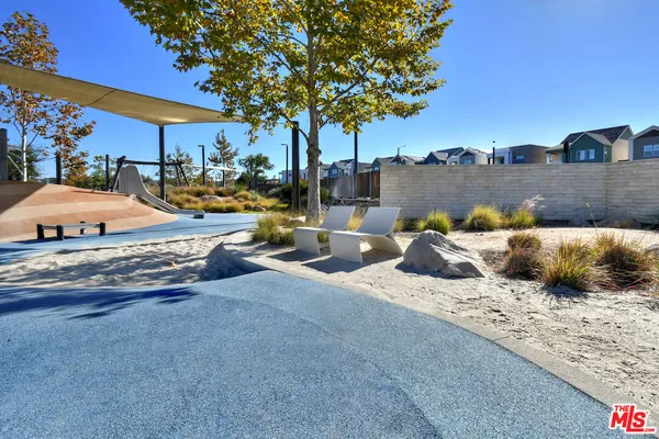 a view of outdoor space with seating