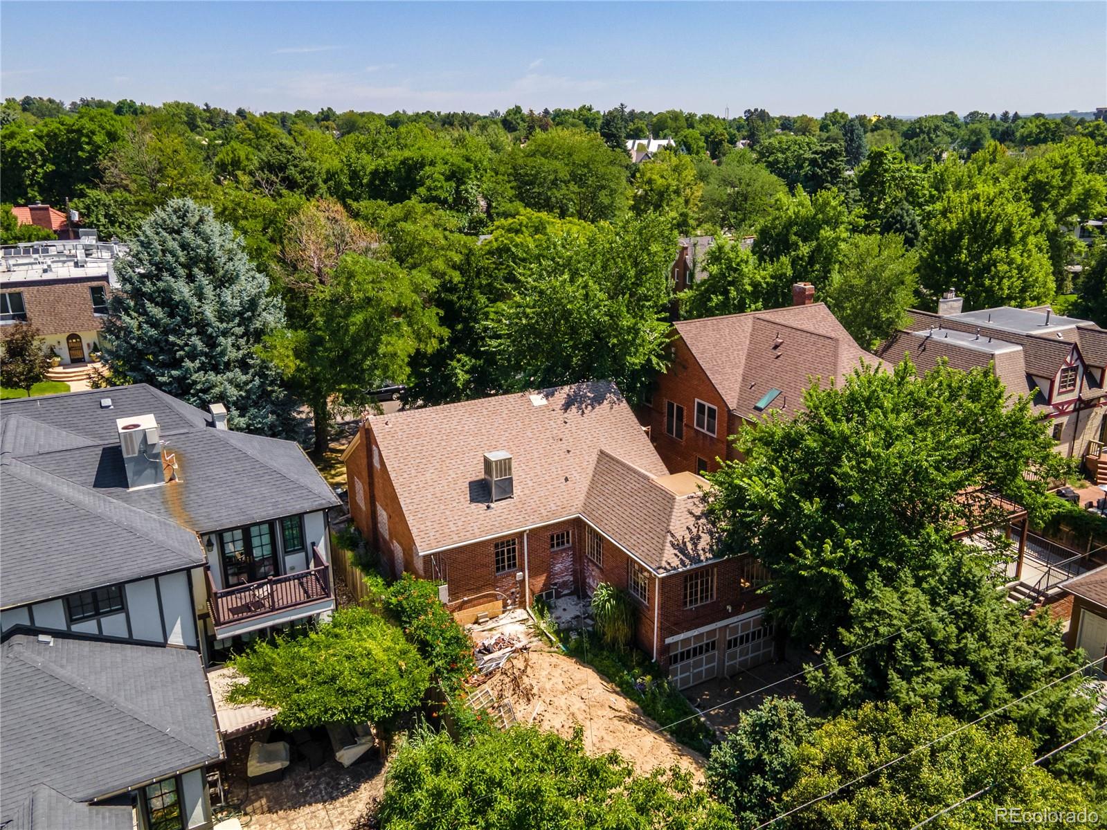 43 Albion Street Denver, CO 80220 - Photo 20 of 25 an aerial view of a house with a yard