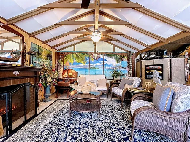 a view of a house with garden