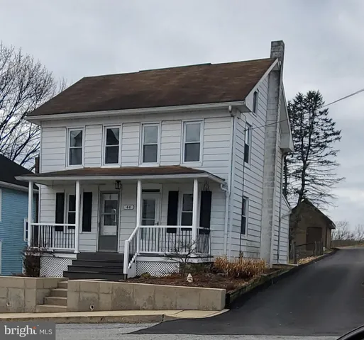 a front view of a house