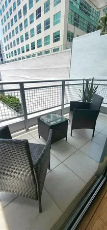 a view of building from balcony