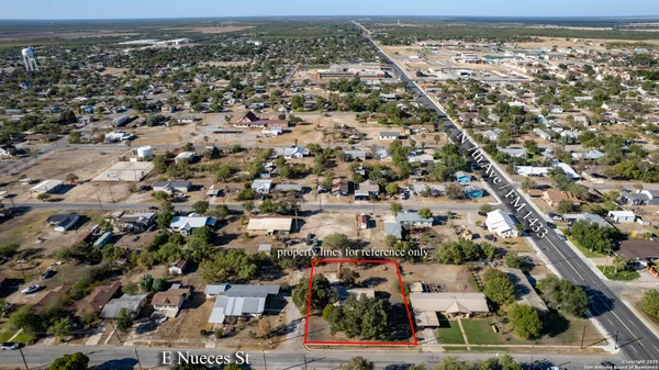 an aerial view of a city